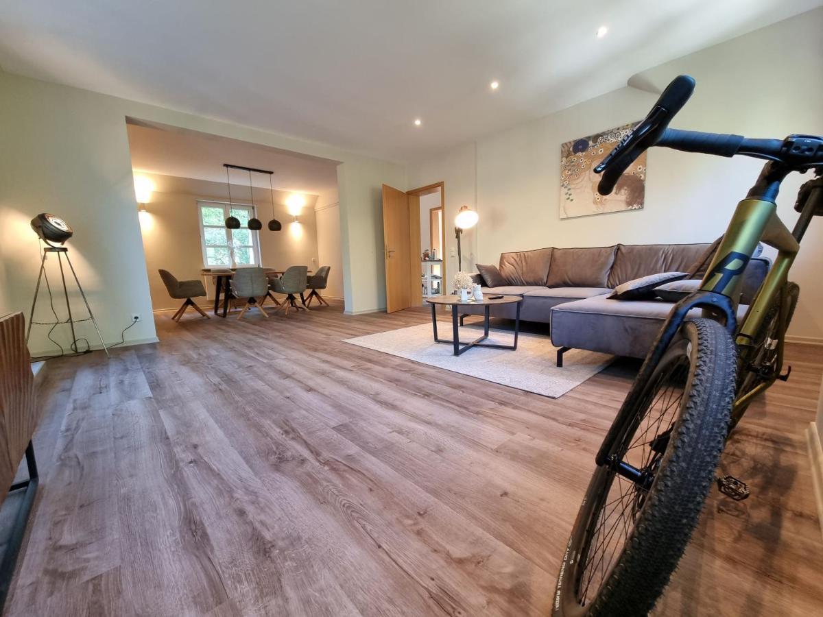 5 Sterne Bahnhoftraum, Appartement "Waldliebe" 133Qm, Grosse Terrasse 70Qm, Qr Code Scannen Fuer Virtuellen Rundgang, Premium Ausstattung Braunfels Εξωτερικό φωτογραφία